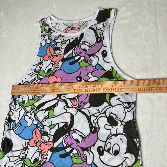 DISNEY Tank Mickey and Friends Lavender Pink Green Blue Size Small (3/5) - Picture 5 of 6